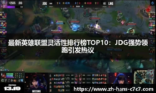 最新英雄联盟灵活性排行榜TOP10：JDG强势领跑引发热议